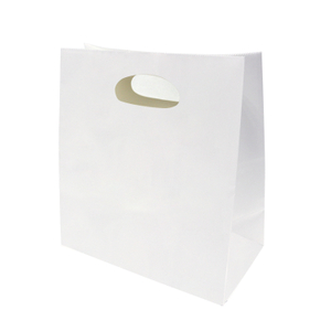 White Die Cut Handle Bags